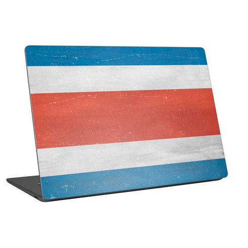Costa Rican Flag Distressed Universal Laptop 11in (8.8 x 6.2in) Skin
